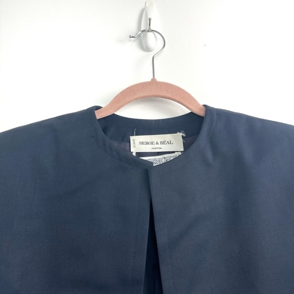 Vintage Givenchy Cropped Open Front Blazer - Picture 7 of 13